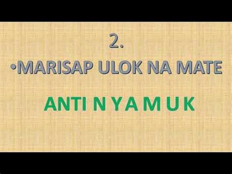 Huling Huling Acca (Hha) as English Riddles for Fun .